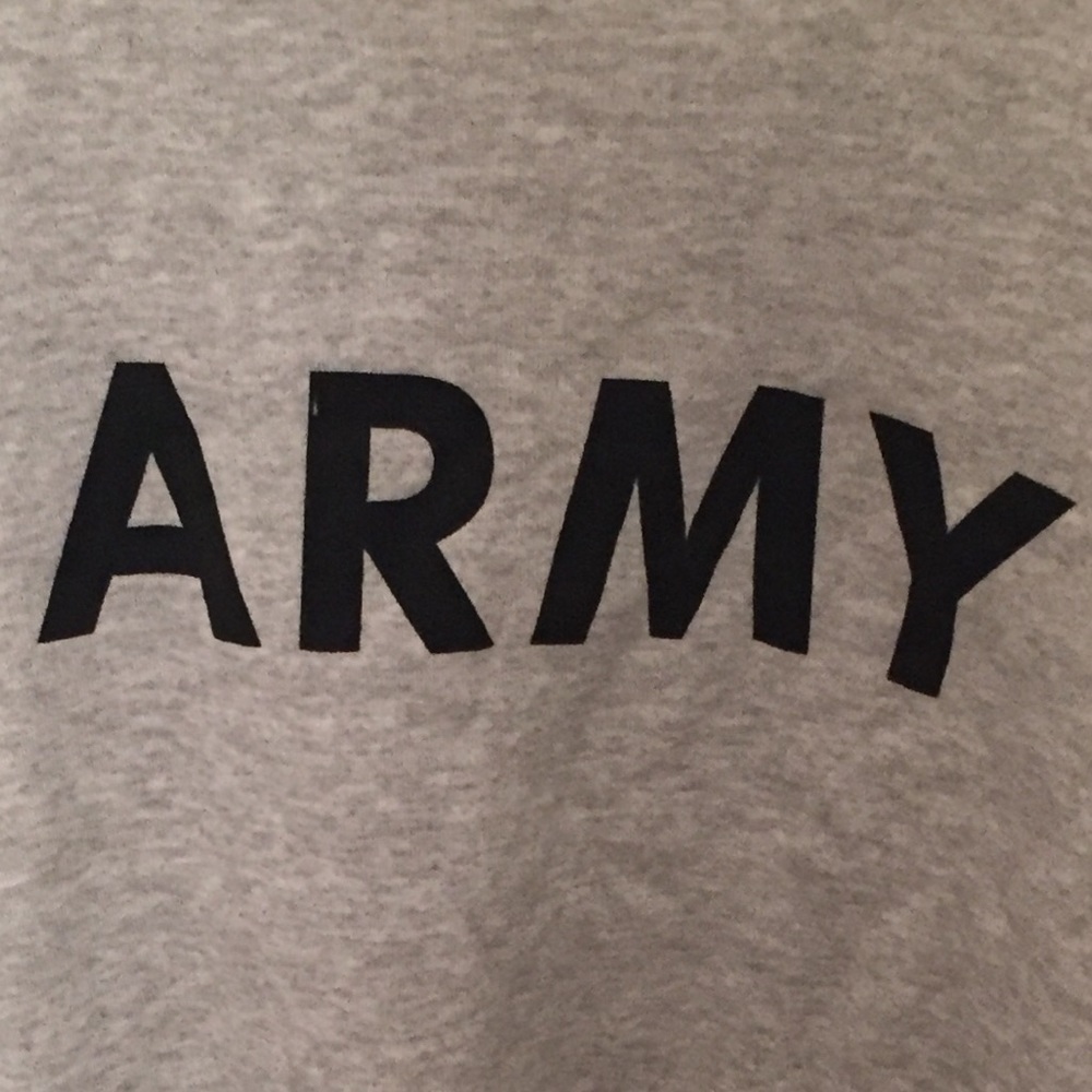 Army Sweater From Basic Training, Grey Size L